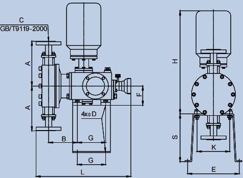 cyjm1型机械隔膜计量泵安装图(pvc)